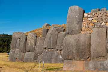 Saqsaywaman inka  fortress, near Cusco, Peru.