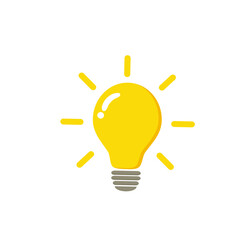 The light bulb is full of ideas And creative thinking, analytical thinking for processing. Light bulb icon vector. ideas symbol illustration.