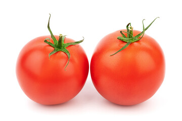 Tomato isolated on white background. Fresh vegetables are isolated on white background. 