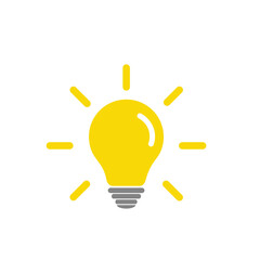 The light bulb is full of ideas And creative thinking, analytical thinking for processing. Light bulb icon vector. ideas symbol illustration.