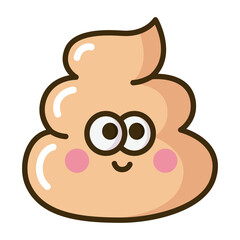 cute poop character