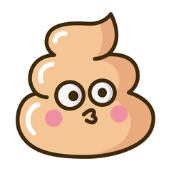 cute poop character