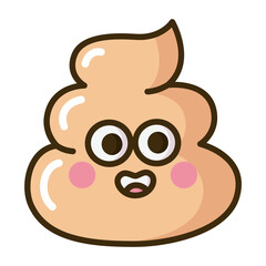 cute poop character