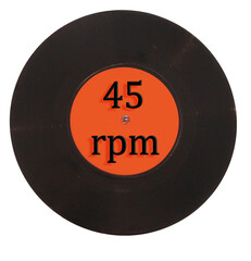 vinyl record 45 rpm single vintage analogue media 