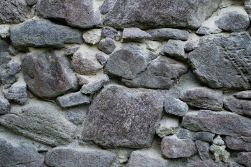 Gray stone wall texture at horizontal