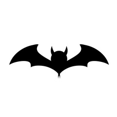 cartoon bat scary vector illustration halloween.