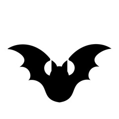 cartoon bat scary vector illustration halloween.
