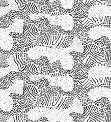 Tiger and leopard skin seamless pattern 