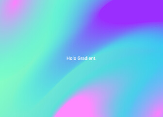 Holo Graphic style banner background design concept. Sky Blue and Pink metaverse elements with holo gradient. Creative illustration for poster, web, landing, page, cover, ad, greeting, card, present