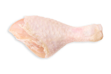 Raw chicken legs on white background isolated. Chicken meat. Diet meat.
