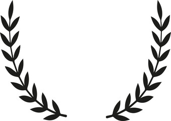 Fototapeta na wymiar Circular laurel foliate icon