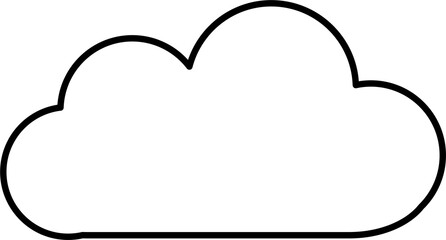 cloud design illustration isolated on transparent background 