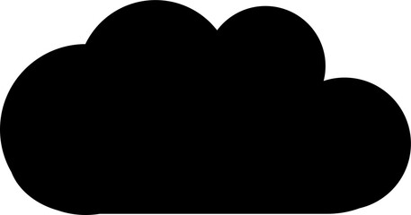 cloud design illustration isolated on transparent background 