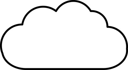cloud design illustration isolated on transparent background 