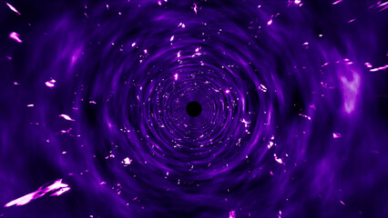 burning dark purple space vortex hole - obrazy, fototapety, plakaty
