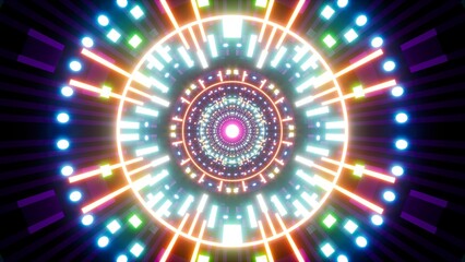 Colorful light background of various geometric shapes