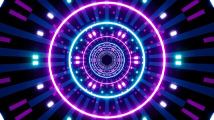 Glowing Event Concept Neon Light Visual Art