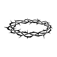 wreath of thorns illustration vector