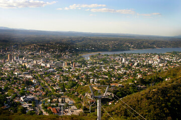 
Landscape of the city of Villa Carlos Paz, Cordoba, Argentina. Tourist city of the Valley of...