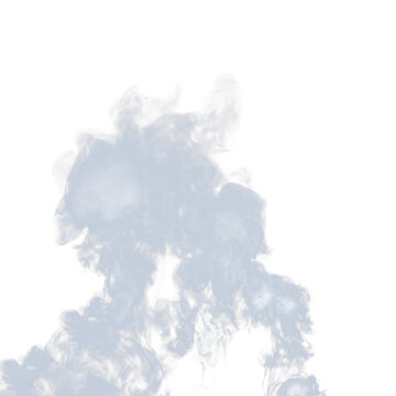 white smoke texture on transparent background