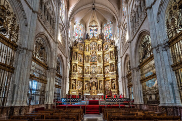 Obraz premium Interior of the Burgos Cathedral in Castilla y Leon, Spain. Unesco World Heritage Site.