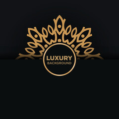 Luxury mandala line art beauty flower background vector design abstract