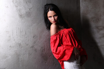 Intimate Moments: Capturing Sensual Poses of a Brown-Haired Model