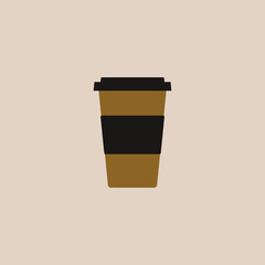 coffee cup vector. drink vector. paper cup icon