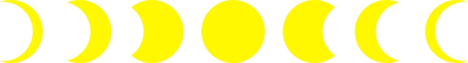 moon design illustration isolated on transparent background 