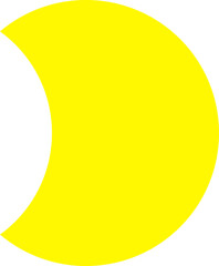 moon vector design illustration isolated on transparent background 