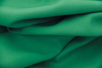 green silk fabric