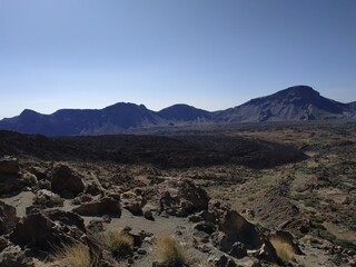 view of the mountains