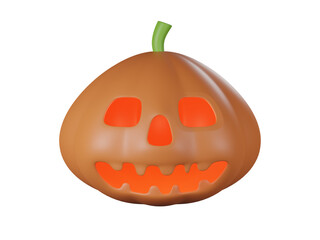 Halloween pumpkin lantern. 3D rendering