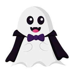 Fototapeta premium cute funny ghosts in halloween costumes
