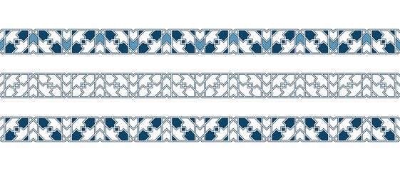 Islamic ornament pattern border for Ramadan card