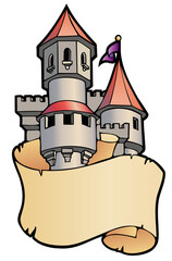 Fantasy castle bookplate