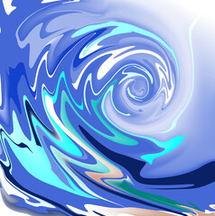 Art& Illustration, überschlagende Welle, Sog, liquify