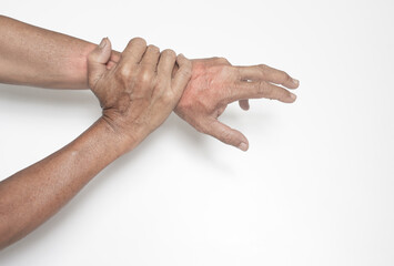 conceptual image behavior hands of the person