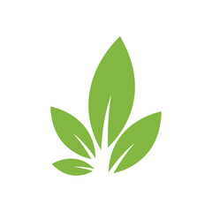 Green leaf logo ecology nature element vector icon