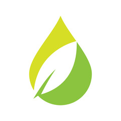 Green leaf logo ecology nature element vector icon