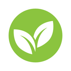 Green leaf logo ecology nature element vector icon