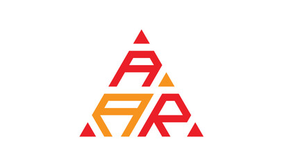 AAR triangle letter logo design, 
AAR triangle logo design monogram,
AAR triangle vector logo, 
AAR with triangle shape, 
AAR template with matching color,
AAR triangular logo Simple, Elegant, 