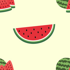 Seamless tartan plaid pattern in Summer , Pineapple and Watermelon