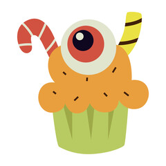 Halloween cupcakes scary sweets