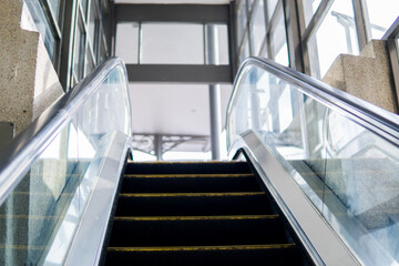 The escalator in the morning of a working day