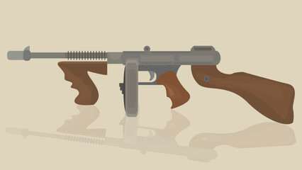 illustration of a gun