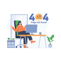 Girl angry by error page