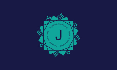 Letter J vector logo. Technology, monogram, business, corporate company, modern and iconic geometric logo design.
