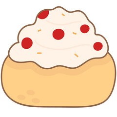 Honey Toast Element Illustration