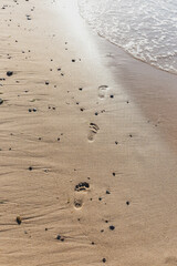 Traces leading to the sea